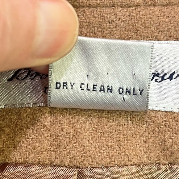 Brooks Brothers Tan Womens Camel Hair Wool Blazer Sz 8 Button Career Office Work - Picture 5 of 15